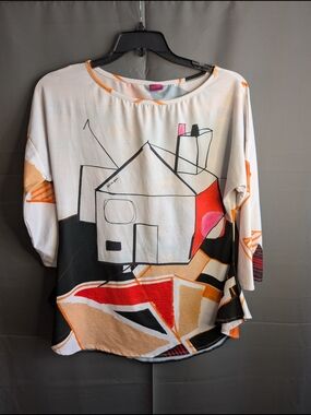 Save The Queen Abstract Cubist House Top - Seen on Harlem Series
